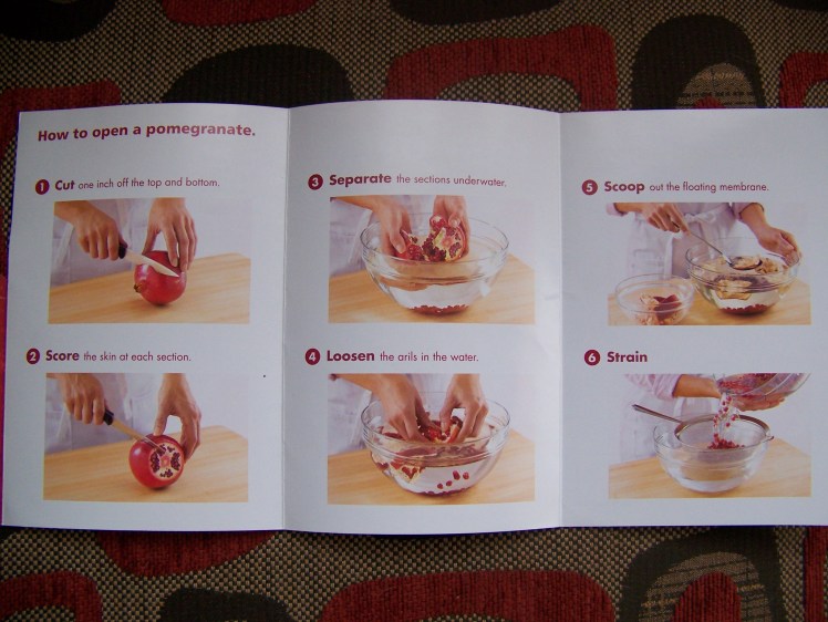 Pomegranate Instructions from Pom 