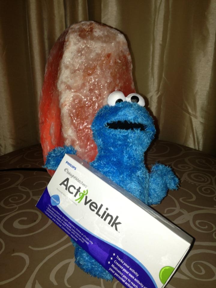 Freddie with my new WW Active Link that will will help motivate me to earn Activity Points