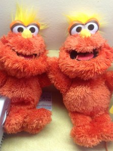 Mr. Q and his twin. Theresa's gift to Linda. 