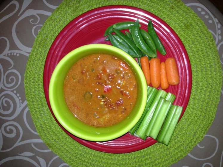 I served with crisp vegetables on the side. 