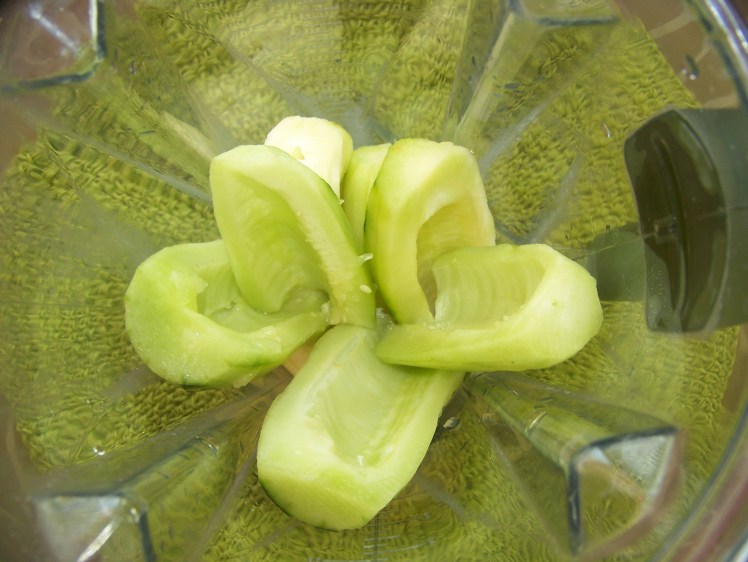 I love the way this photo turned out. It's like a spring, cucumber flower! 