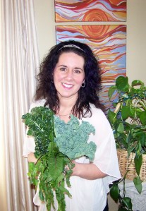 My favorite kind of fresh cut bouquet: Green Chard, Dandelion Greens, and Kale. 
