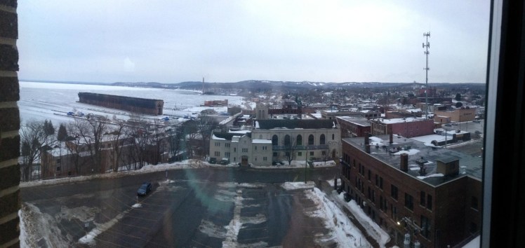 Another cool photo of Marquette. In the distance you can see the historic ore dock. ~Photo by Mike Laitinen