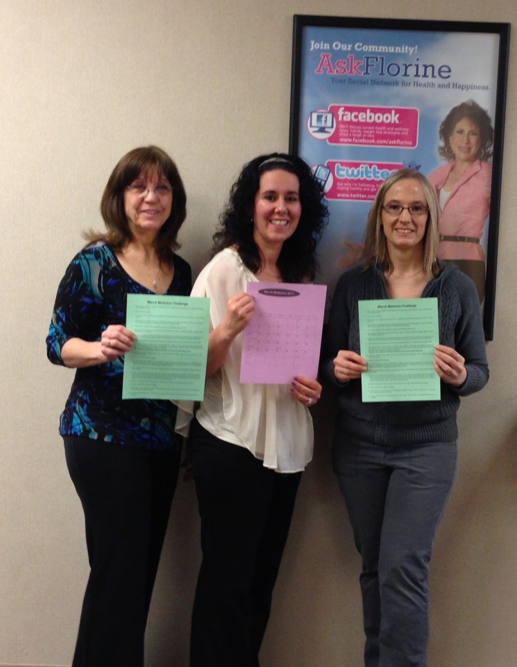 The Marquette Weight Watchers Saturday Team. Gini, Amy, and Brenda. We are so excited about the March Madness Challenge!