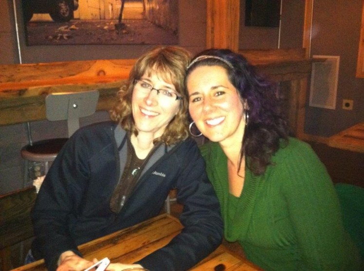 You can tell by the smiles on both of our faces how much a night out with friends was appreciated. ~Photo by Todd Diedrich