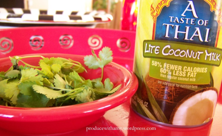 After returning to the pan you add the coconut milk and lime. Since I only used 1/4 cup the rest will be used for our morning green smoothies.
