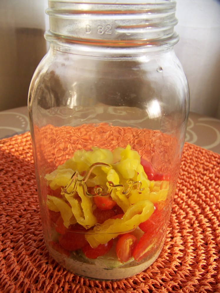 Banana peppers impart a lot of flavor to salads. I also LOVE them on pizza. 