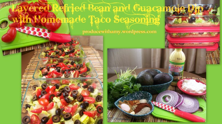 Layered Refried and Guacamole Dip