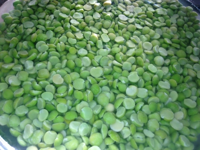 I let the peas soak over-night.