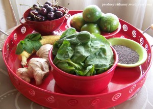 Cherry Limeade Green Smoothie