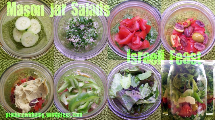Israeli Feast Mason Jar Salad