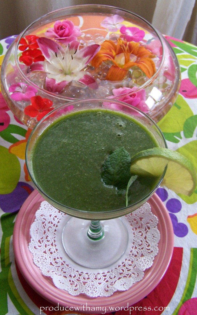 Do not let the green color frighten you. The green smoothies taste like fruit and bursting with nutrition.