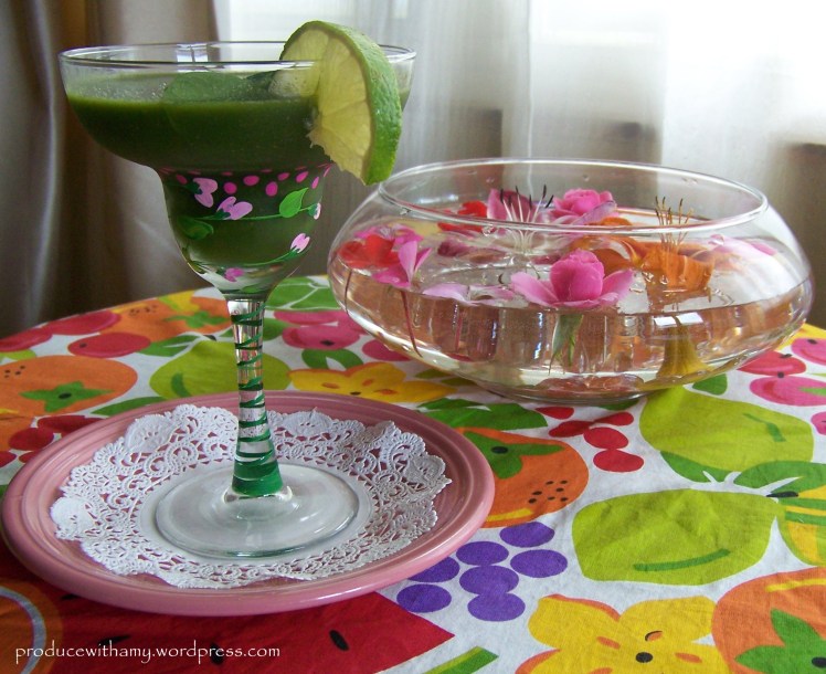 These margarita glasses were a gift from my WW members and were hand painted by one of my member's mothers.