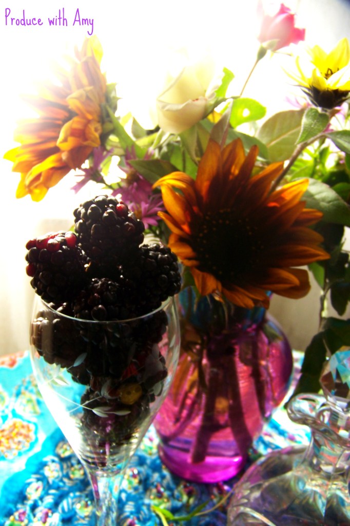 The combination of blackberry and lavender speak eloquently of autumn's ripe splendor.