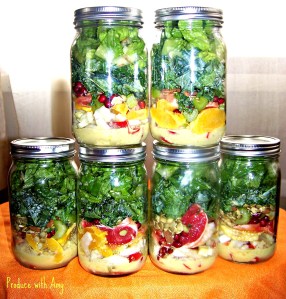 Winter Citrus & Fennel Mason Jar Salads with Green Apple Vinaigrette