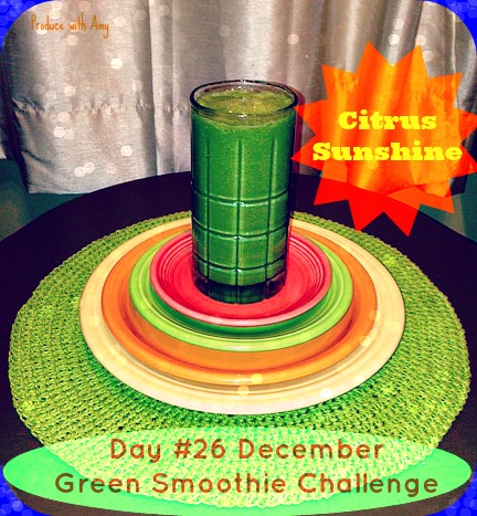 Day #26 December Green Smoothie Challenge
