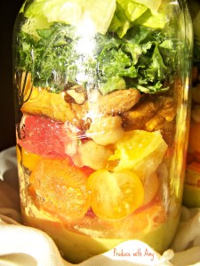 Sunshine Salad with Mango Dressing