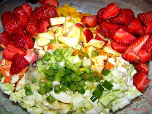 Citrus Berry Slaw Ingredients