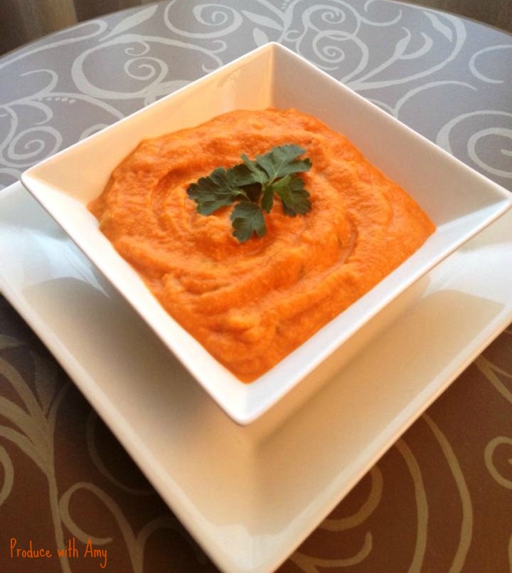 Roasted Cauliflower Soup with Sweet Peppers & Carrots