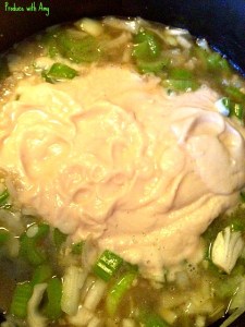 Add the cauliflower and bean puree