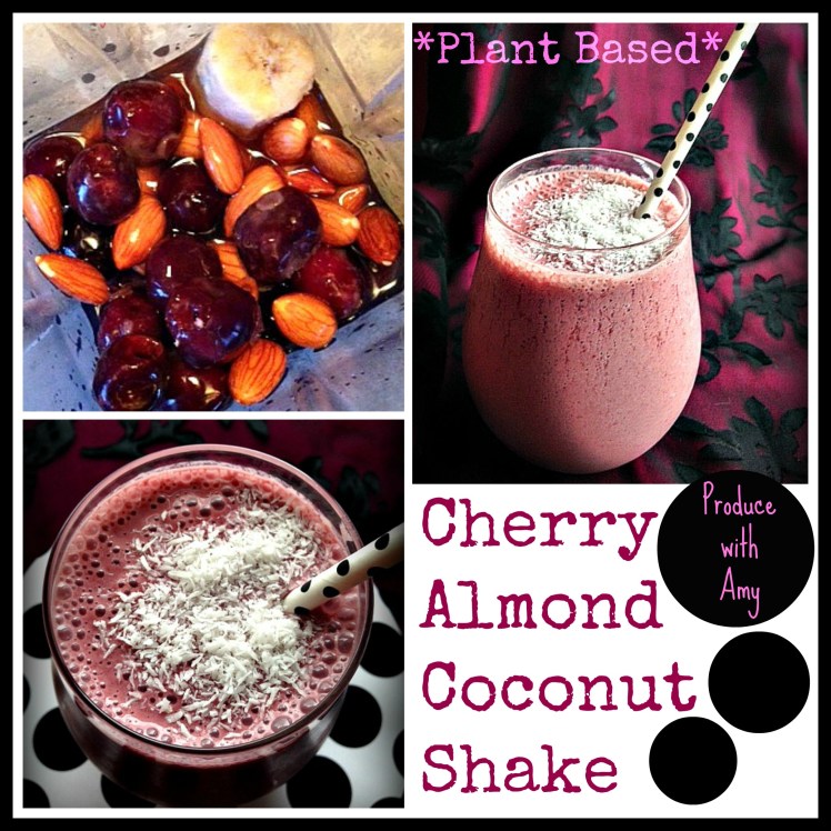 Guilt-Free Cherry Almond Coconut Shake by Produce with Amy