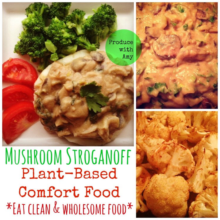 Plant-Based Mushroom Stroganoff by Produce with Amy