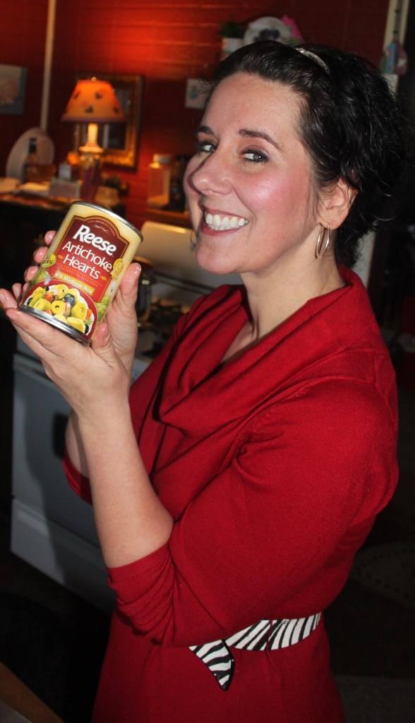 This photo was taken a couple years ago at my brother Jamie's on Christmas. I was making him artichoke dip...one of his favorites. 