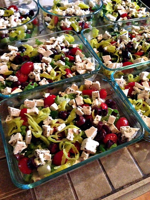 Layered Greek Dip by Produce with Amy