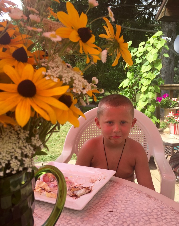 This recipe is Lukas approved! Look at the smear of Nutella on his face. :D