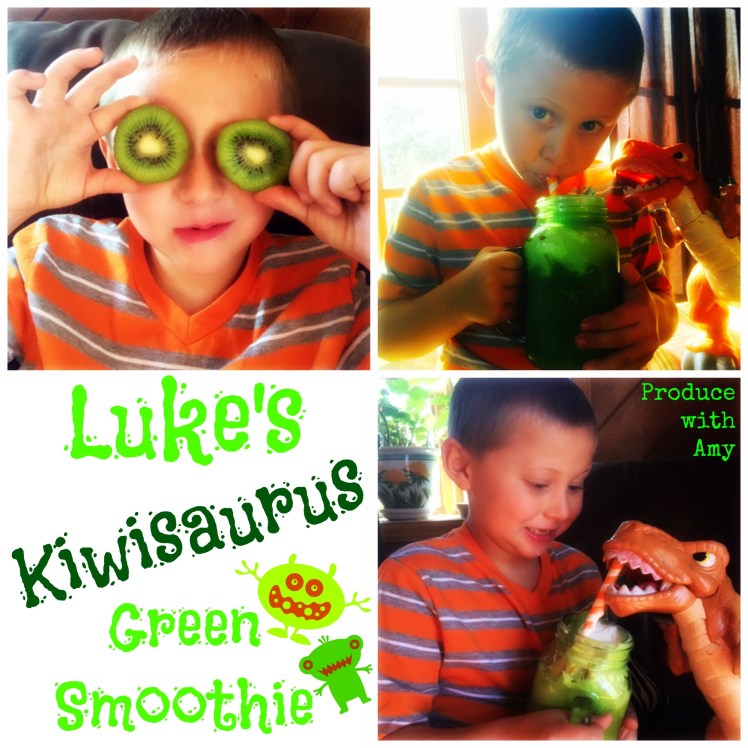 Luke's Kiwisaurus Green Smoothie by Produce with Amy