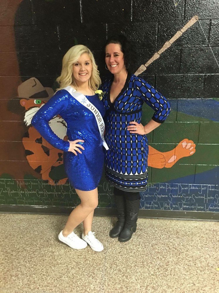 One of my students Kori and I at Homecoming. I love her! 