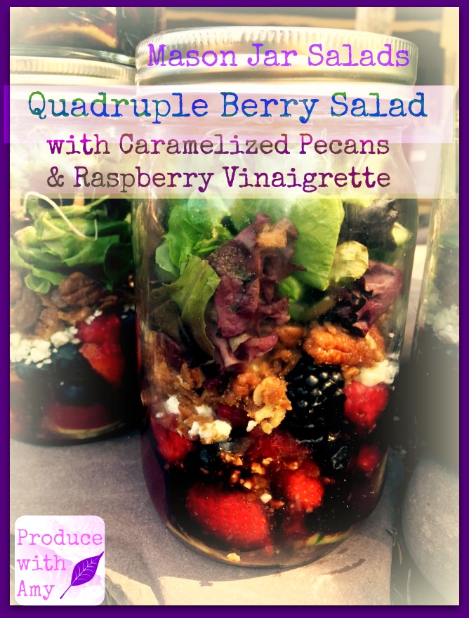 Quadruple Berry Mason Jar Salad