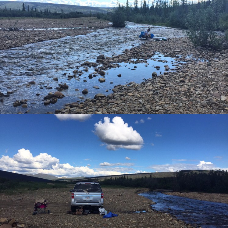 One of our "off the grid" camping spots .